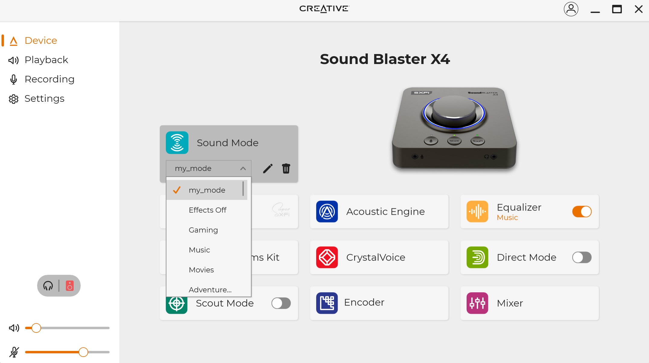 Sound Blaster X4 Creative クリエイティブメディア Sound Blaster X4 - Hi-res 7.1 External USB DAC and Amp Sound Card